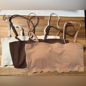 Danskin Pullover Bras With Scallop Edge 3-Pack